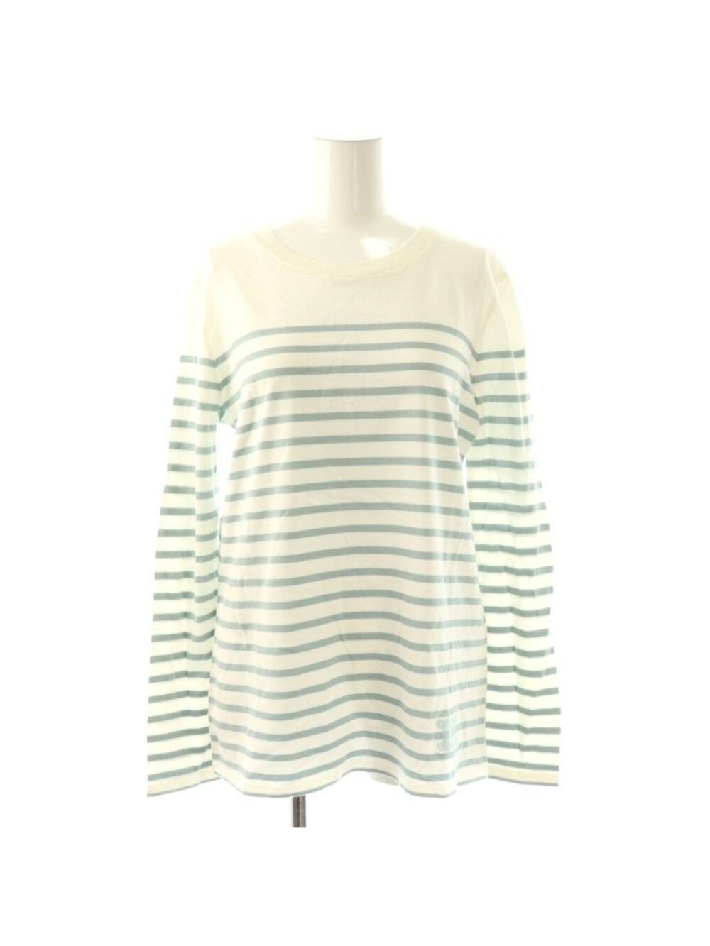 Max Mara White Tag Long T-Shirt Border Long Sleeve Logo SY